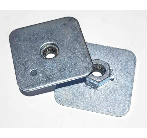 Placa 7/16UNF. 40mm2,Para Arnés, Cinturon Pack de 2unidades