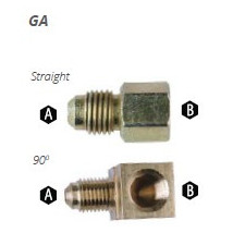 Adaptador para manómetros de presión de combustible y aceite 1/8 NPT