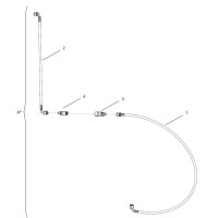 BRAKE HOSE KIT W/ QUICK RELEASE LR