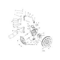 FRONT UPRIGHT AND HUB