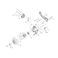 REAR UPRIGHT AND HUB